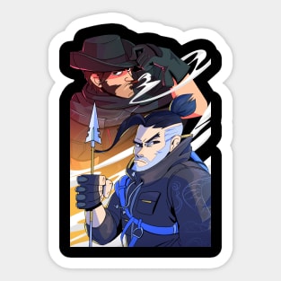 Hanzo and McCree Sticker